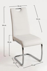 Set 4 Hallen Kunstlederen Stoelen