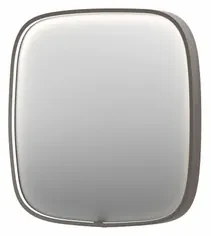 INK SP31 spiegel - 100x4x100cm contour in stalen kader incl dir LED - verwarming - color changing - dimbaar en schakelaar - geborsteld RVS 8409833