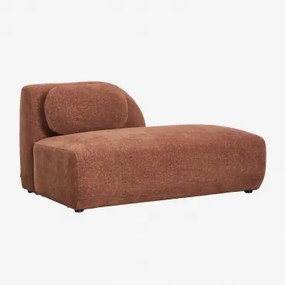 Rechter Divanmodule Voor Modulaire Bank In Chenille Coquette Chenille Roestbruin - Sklum