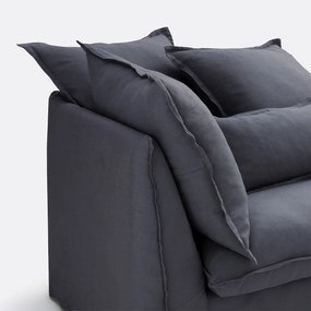 Longchair, gekreukt linnen, Odna