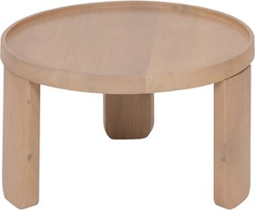 Ronde Salontafel Set Naturel - 70 X 70cm.