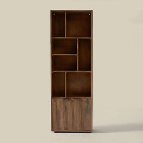 Smalle Wandkast Met Vakken - 60x30x190cm.