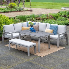 Garden Impressions Cameron lounge dining set 4-delig links incl stoel - taupe