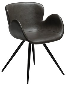 Dan-Form Gaia Design Stoel Grijs Kunstleer Met Armleuning