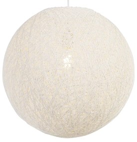 Smart hanglamp met dimmer wit 45 cm incl. Wifi A60 - Corda Landelijk / Rustiek E27 bol / globe / rond rond Binnenverlichting Lamp