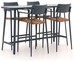 Barset Bellagio | 4 personen aluminium | Tuinset stapelbaar | 5-delig | Kees Smit Tuinmeubelen