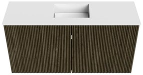 Mondiaz Joya 80cm toiletmeubel shadow met wastafel faye midden zonder kraangat talc