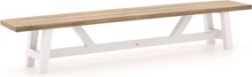 Picknickbank Bellagio | Aluminium | 4 personen | Tuinbank Old Teak Greywash/Wit | 260cm | Kees Smit Tuinmeubelen