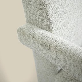 Japandi Fauteuil Creme Stof