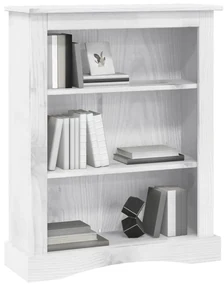 vidaXL Boekenkast 3 schappen 81x29x100 cm grenenhout Corona-stijl wit
