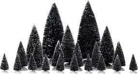 Lemax - set van 21 miniatuur kerstbomen - Accessoires