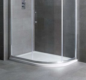 Eastbrook Volente douchebak 100x76cm rechts kwartrond composiet wit