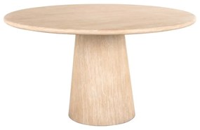 Richmond Interiors Fictus Ronde Eettafel Travertin Beige - 140 X 140cm.