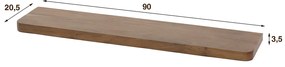Zwevende Wandplank Van Acaciahout 90 - 90x20x4cm.