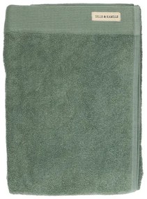 Handdoek, Recycled katoen, Groengrijs, 70 x 140 cm