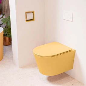 Mondiaz Lavie toiletpot randloos met softclose zitting ocher