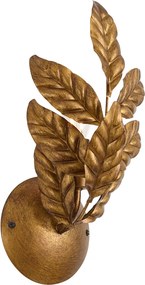 Art Deco wandlamp antiek goud - Linden