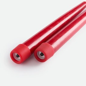 Set van 2 ledkaarsen, van was, hoogte 24,5 cm
