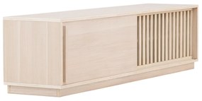 TV Meubel Met Schuifdeur Whitewash - 180x40x45cm.