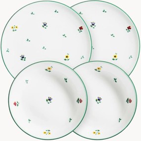 Handgemaakte dinerset Streublumen, 4-delig