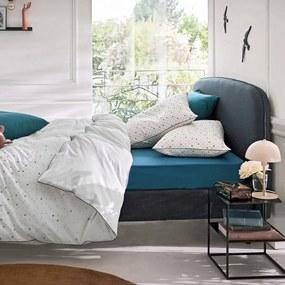 Nachttafel in staal, 2 legplanken, Janik