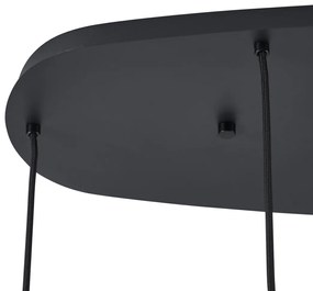 Moderne hanglamp zwart 6-lichts - Biles