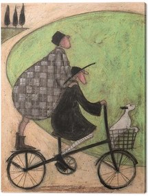 Schilderij op canvas Sam Toft - Double Decker Bike