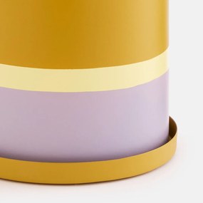 Bloempot van geverfd ijzer, diameter 16 cm, Palavas