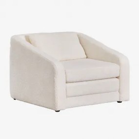 Set Van 2 Slaapfauteuils In Bouclé Stof Dalila Bouclé Gebroken Wit - Sklum