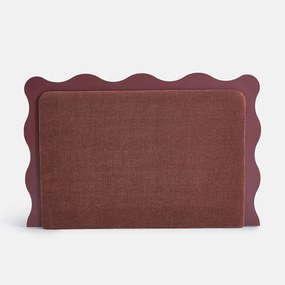 Gevoerd hoofdbord, chenille-stof, RAVIO