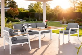 Zakintos Apetito 5 aluminium set wit Tuinpunt