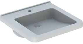 Geberit 300 Comfort Square rolstoelwastafel met kraangat zonder overloop 55x52.5x15.5cm wit s8309705000g