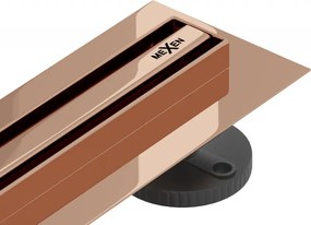 Mexen Flat 360° Slim draaibare lineaire afvoer 70 cm, rosé goud - 1641070