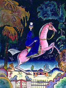 Kunstreproductie Amazons with Lions (1918), Wassily Kandinsky