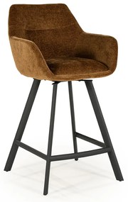 By-Boo Bliss Draaibare Barkruk Stof Geel