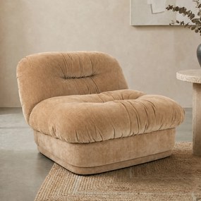 Fauteuil Met Geplooide Stof