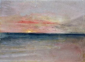 Kunstreproductie Sunset, Turner, Joseph Mallord William