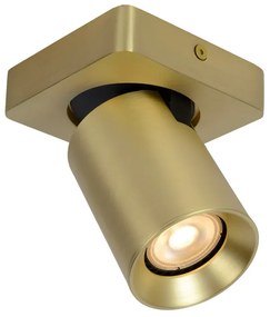 Lucide Nigel plafondlamp draaibaar 1x 5W goud mat