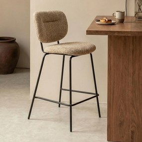 Moderne Barkruk Beige Boucle