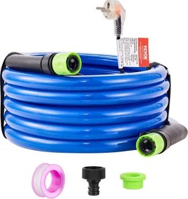 VEVOR 15ft verwarmde waterslang voor camper, verwarmde drinkwaterslang met vorstbeveiliging tot -45°F, automatisch zelfregulerend, 5/8" binnendiameter met snelkoppelingsset, lood- en BPA-vrij