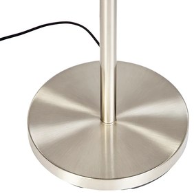 Vloerlamp staal met roze kap 50 cm - Simplo