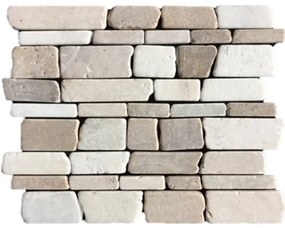 Terre d'Azur Multisticks vloertegel op vel 24x30cm beige