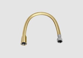Clou aansluitslang 30cm 3/8" messing geborsteld PVD