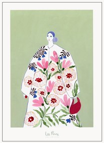 Ingelijste digitale print Festive Coat