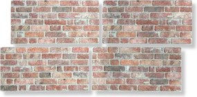 3D Wandpaneel EPS Licht Rood L1902 100x50x2cm | Paneli 3d wandpanelen