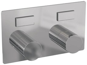 Brauer Stripe inbouw regendouche met 25cm hoofddouche, plafondarm, 3 standen handdouche en glijstang set 36 chroom