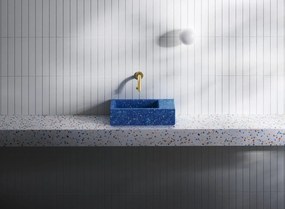Clou Flush 3 fontein gerecycled polyethyleen 36cm zonder kraangat rechts middernacht