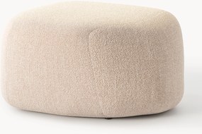 Ovale bouclé poef Wolke