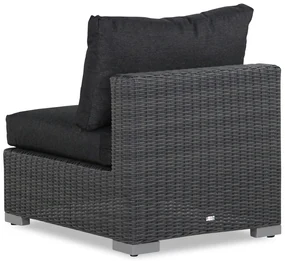 Chaise Loungeset Wicker Zwart 3 personen Garden Collections Toronto