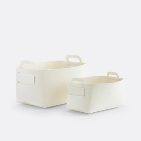 Set van 2 manden in vilt, Veltinis